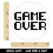 Pixel Video Game Over Text Rubber Stamp for Stamping Crafting Planners